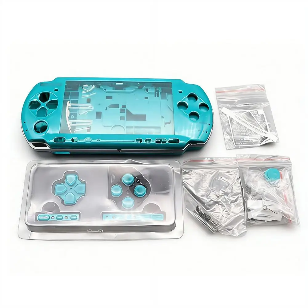 Full Housing Shell Case Kit for PSP3000 PSP 3000 03 Version Complete Replacement Console Cover with Buttons Screws Repair Parts