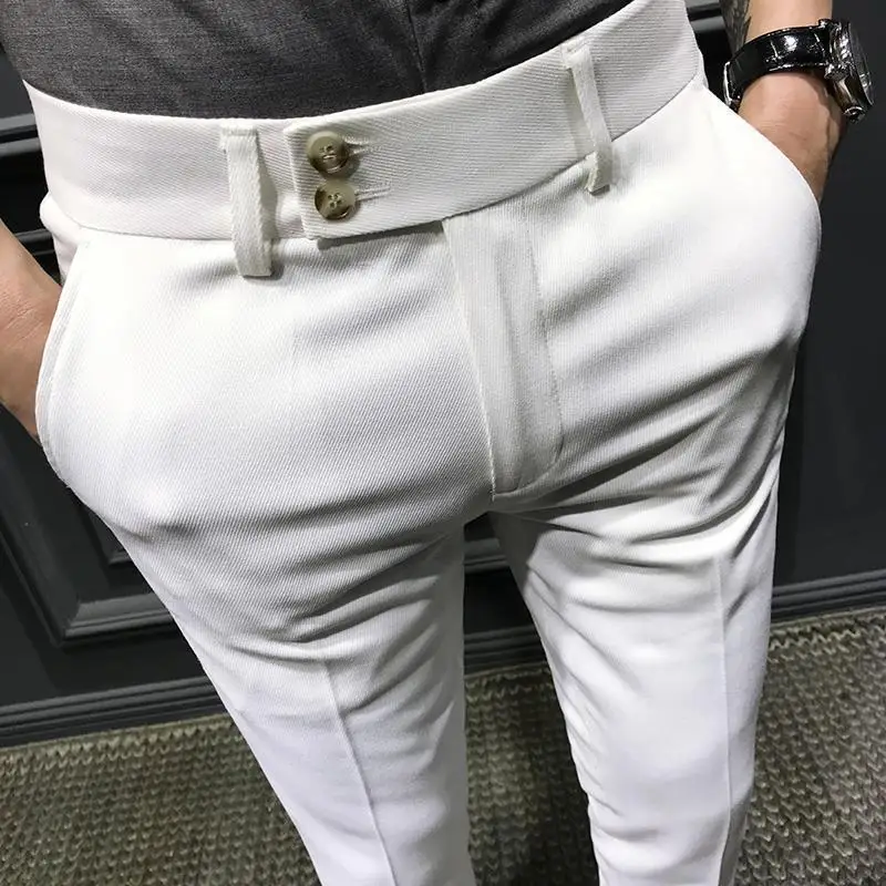 2026New Spring Autumn Fashion Men's Business Trousers Male Casual Straight Pants S31 Men Dress Pants