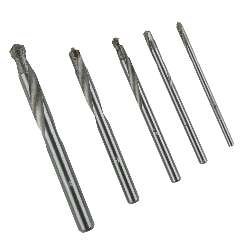 5pcs Cemented Carbide Drill Bit 3/4/5/6/8mm For Drilling Stainless Steel Copper Iron Wood Plastic Aluminum Alloy Power Tool