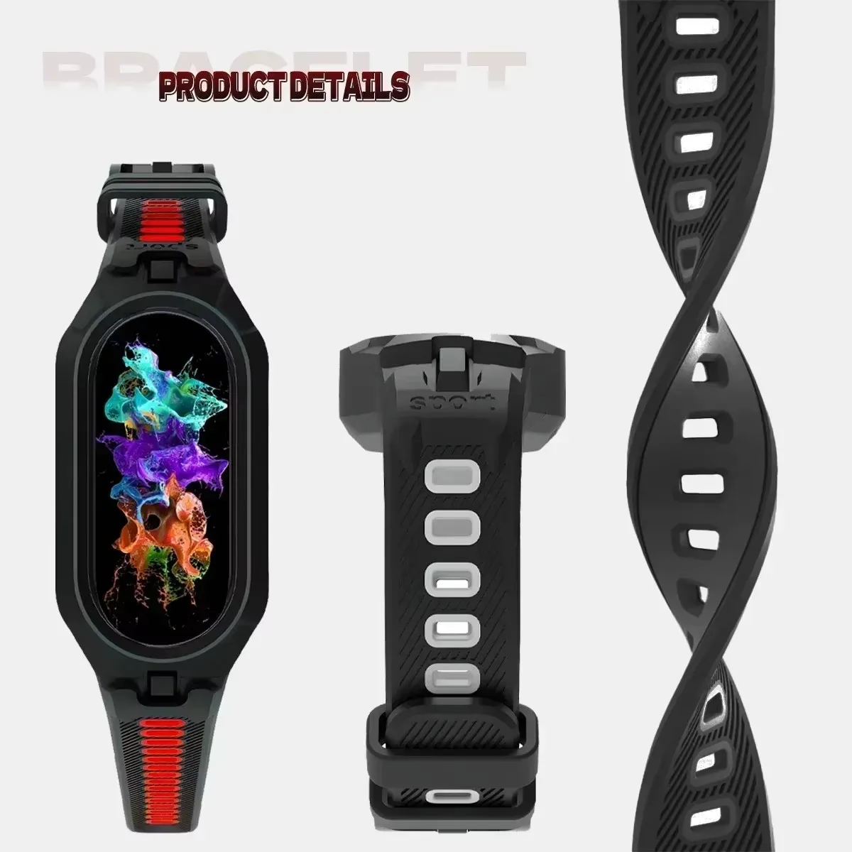 حزام سيليكون رياضي لهاتف Xiaomi Mi Band 8 9 10 بديل حافظة ناعمة من مادة البولي يوريثان + ملحقات سوار لـ Xiaomi Mi band 10 Correa