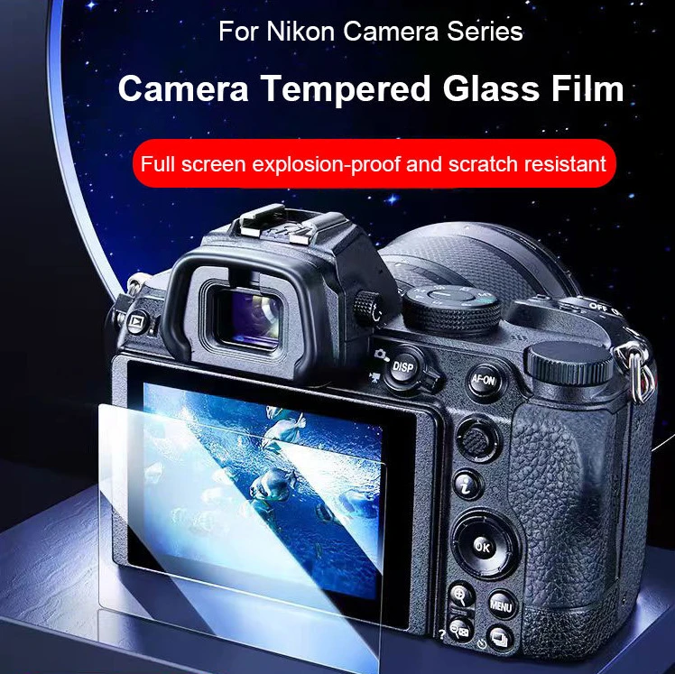 

For Nikon ZF ZFC Z30 Z50 Z8 Z5 Z6 Z6II Z7 Z7II Z9 Camera Tempered Glass 9H 2.5D LCD Screen Protector Film