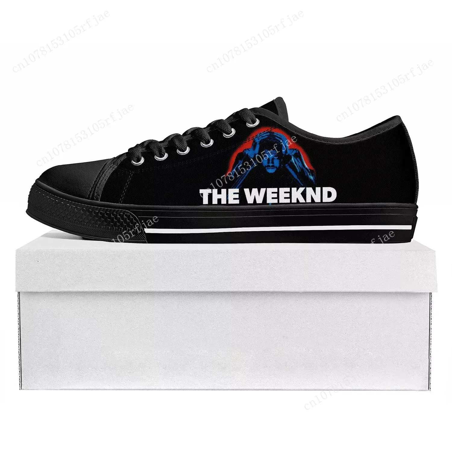 The Weeknd Singer Pop Low Top High Quality Sneakers Mens Womens Teenager Canvas Sneaker  Prode Casual Couple Shoes Custom Shoe