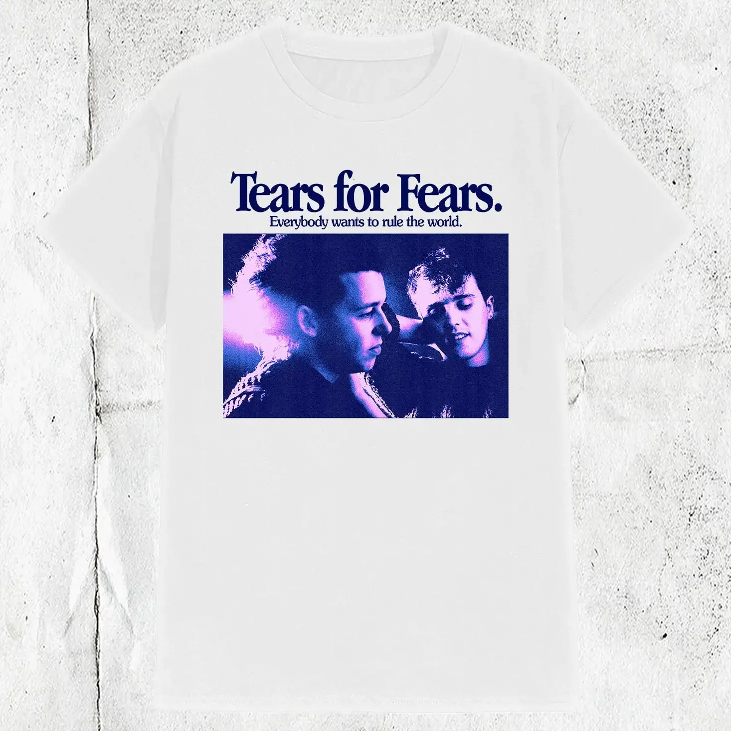 Vintage 80s 90s Tears for Fears Band New Wave T shirt