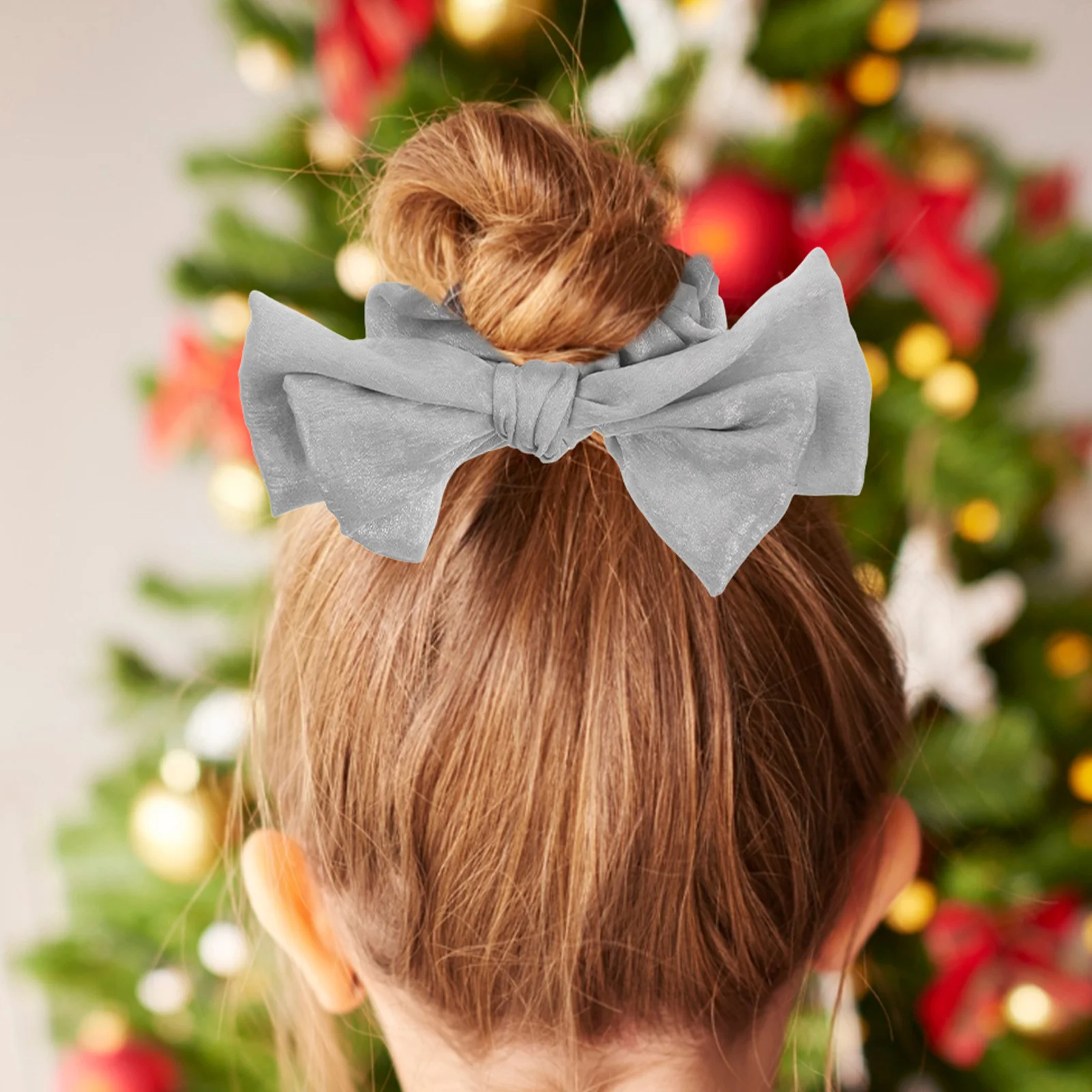 

Elegant Hair Ring Bow Knot Cartoon Ponytail Holder Elastic Fabric Braiding Bands Ribbon Tie Large Bow Headband Decorative Girls