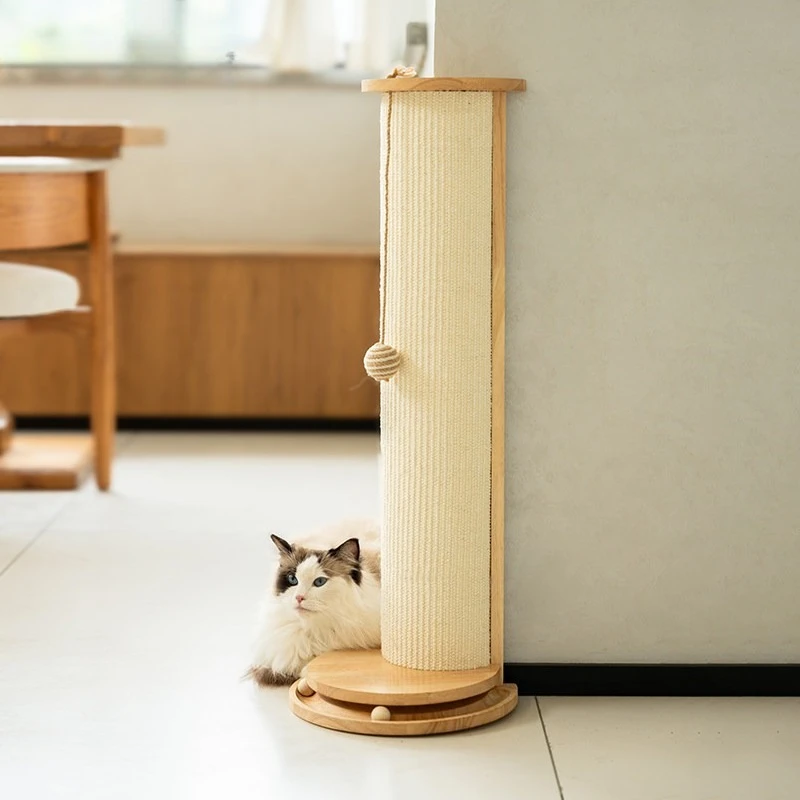 Corner Vertical Sisal Cat Scratching Post Wall‑Mount Cat Scratcher Sofa Protector For Indoor Pet Cats