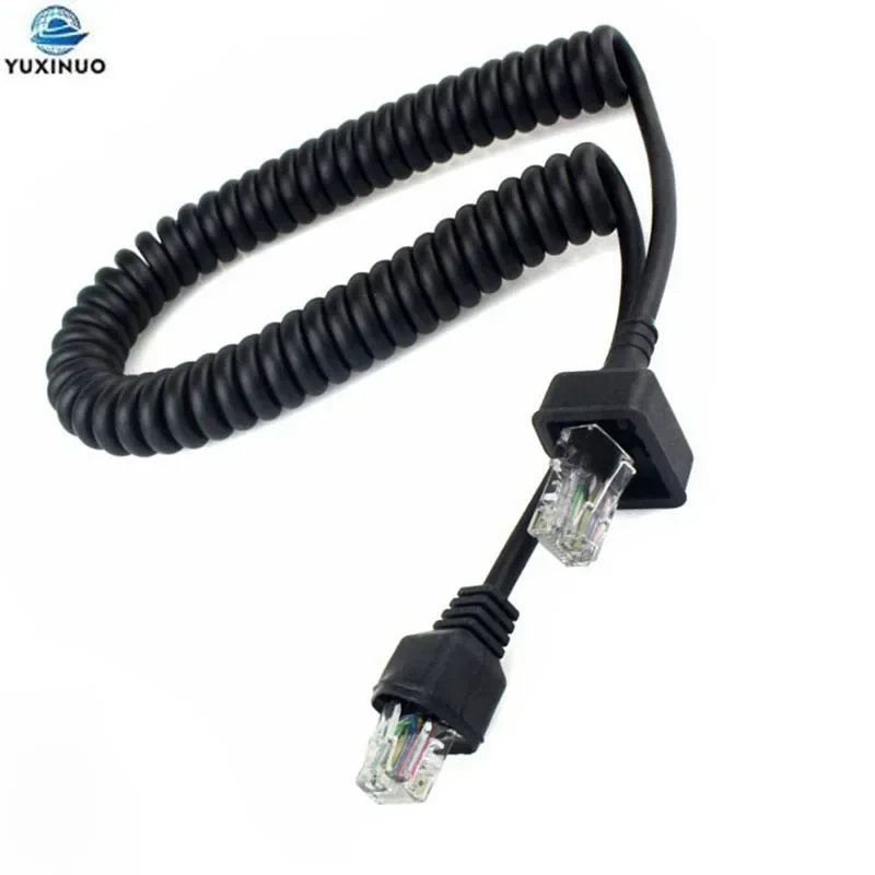 10pcs 8 Pin Handheld Speaker PTT Mic Microphone Cable for KMC-30 Kenwood TK-868G 762G 768G 862G 760 868 880 TM-271A 471A Radio