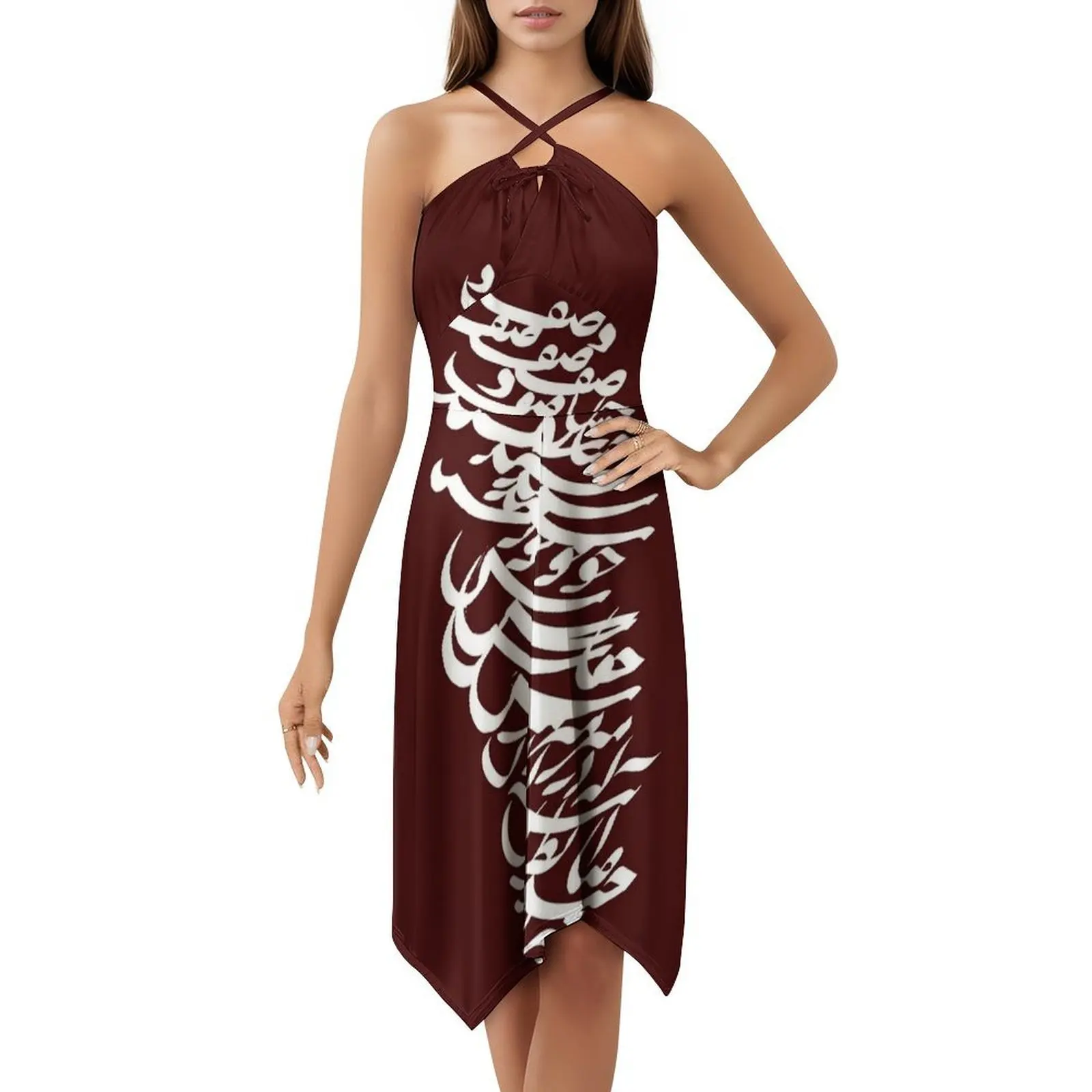 إيران وقصيدة إيران في الفارسي التي شيرت خمر فستان بوهيمي نفخة الأكمام أو بلا أكمام خيارات للنساء فستان إيران طهران #5