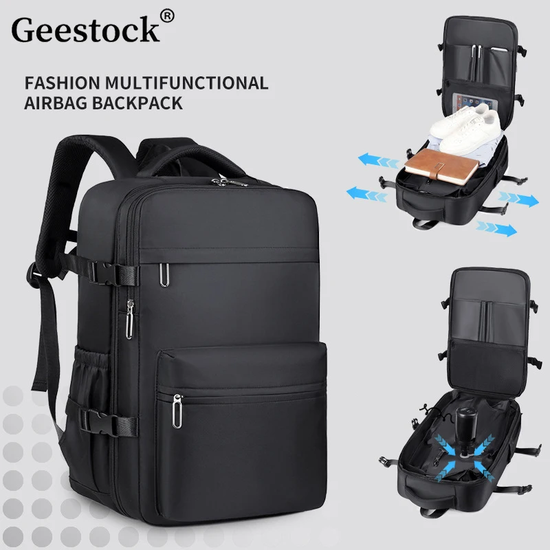 

Рюкзак большой емкости Geestock с вакуумной компрессией, расширяемый, универсальный для путешествий, на открытом воздухе, для бизнеса, отдыха, школы, подходит для ноутбука