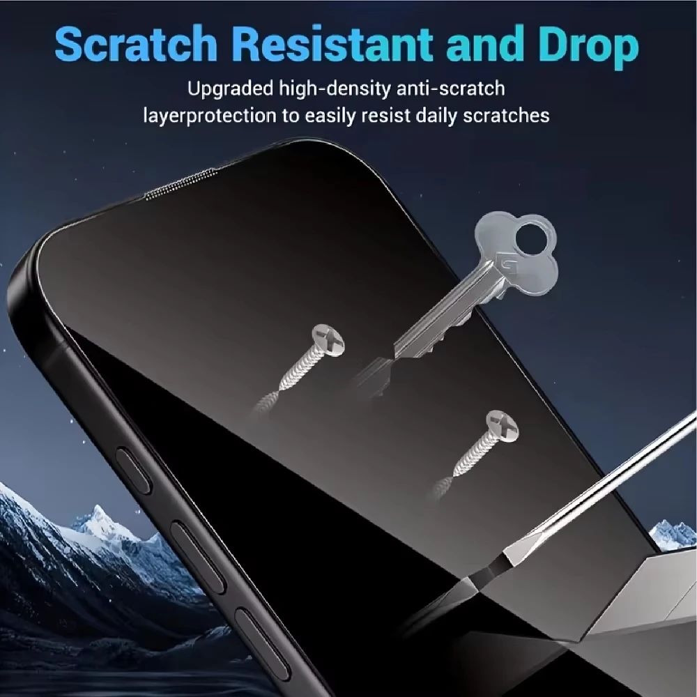 1/5Pcs Dust Free Install Privacy Tempered Glass for iPhone 18 Pro Max 17 16 15 14 13 12 11 16e XR XS Glass Screen Protector Film view 4