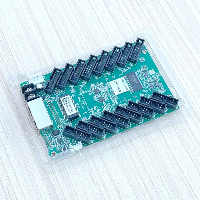 Novastar DH7516-S Full Color Large LED Video Screen Receiving Card Cassette 16 HUB75E Ports Interface 512x384 Pixels Controller