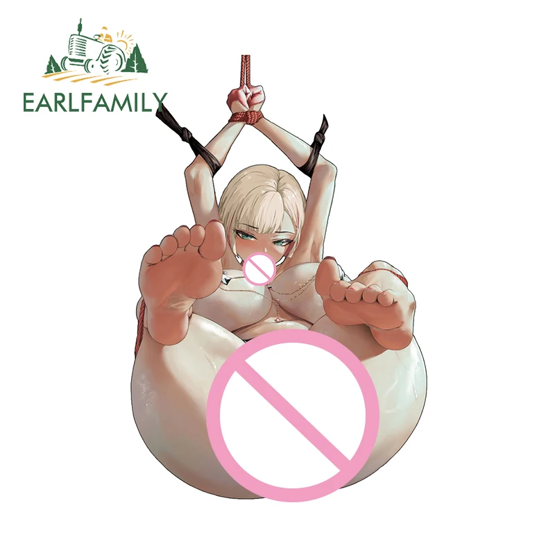 ملصقات سيارة من EARLFAMILY-Lumine Genshin ، حزمة أنيمي هنتاي ، NSFW ، شارة ربطة عنق ، عبودية ، زخرفة مقاومة للماء ، 13 x way