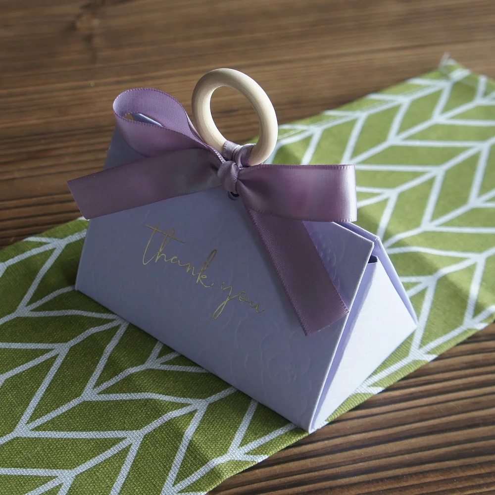 12 Pcs Gold Thank You Rose Design Paper Box As Chocolate Macaron Candy Gift Packaging Boxes Party Decoration