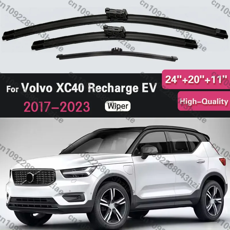 For Volvo XC40 Recharge EV 2017 2018 2019 2020 2021 2022 2023 Front Rear Wiper Blades Windscreen Windshield Window Accessories