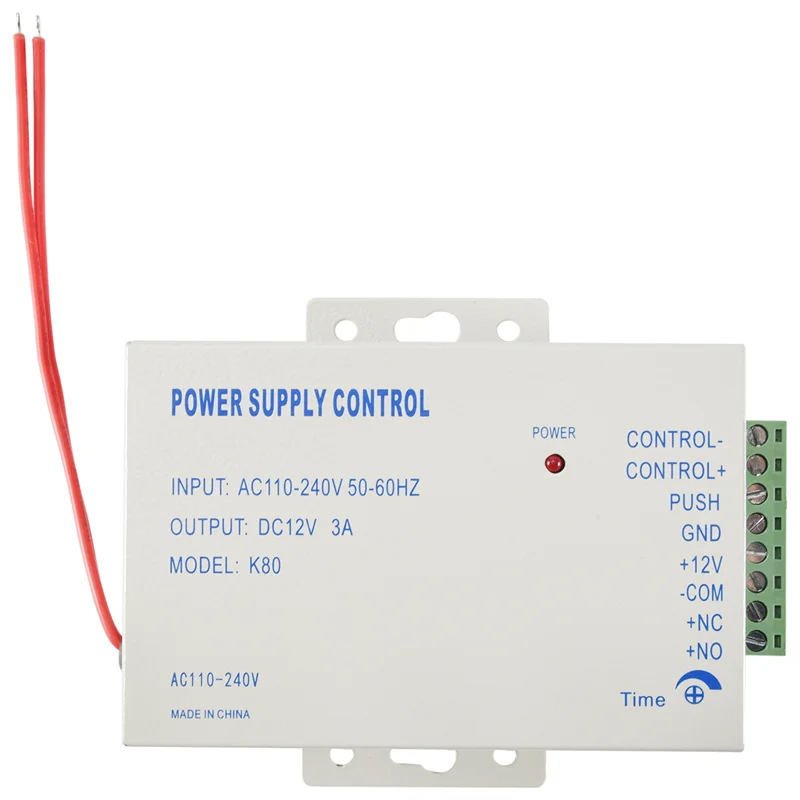 

K80 Door Access System Electric Power Supply Control DC 12V 3A Miniature Power/Electric Lock Power/Access Control System-A86G