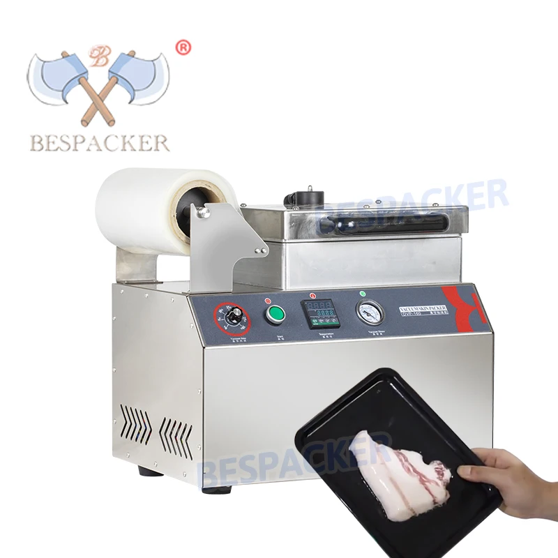 Fresh Meat Vacuum Skin Packaging Machine Seafood Skin Vaccum Packing Machine