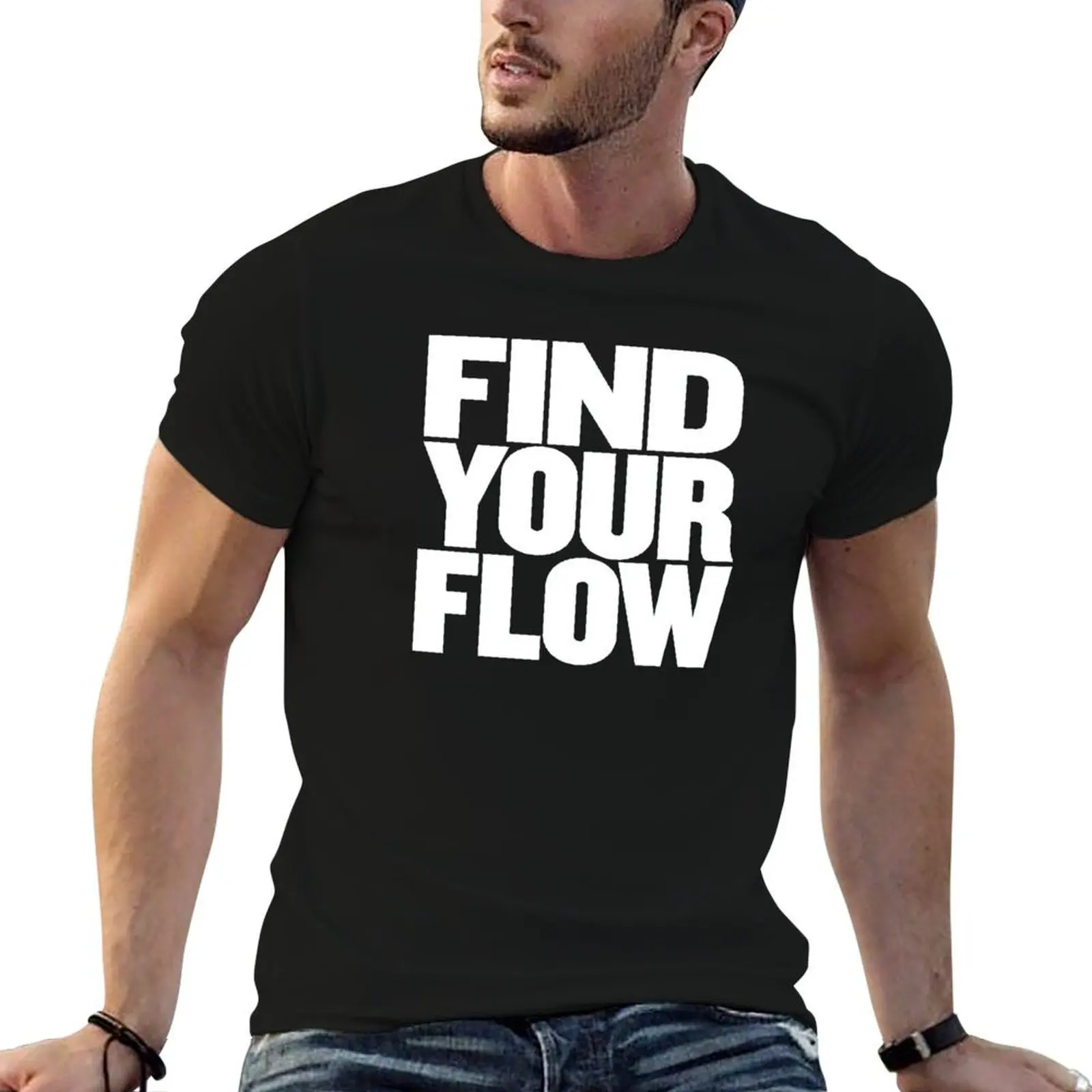 Find your flow v.9 T-Shirt essential t shirt Aesthetic clothing mens designer t shirt