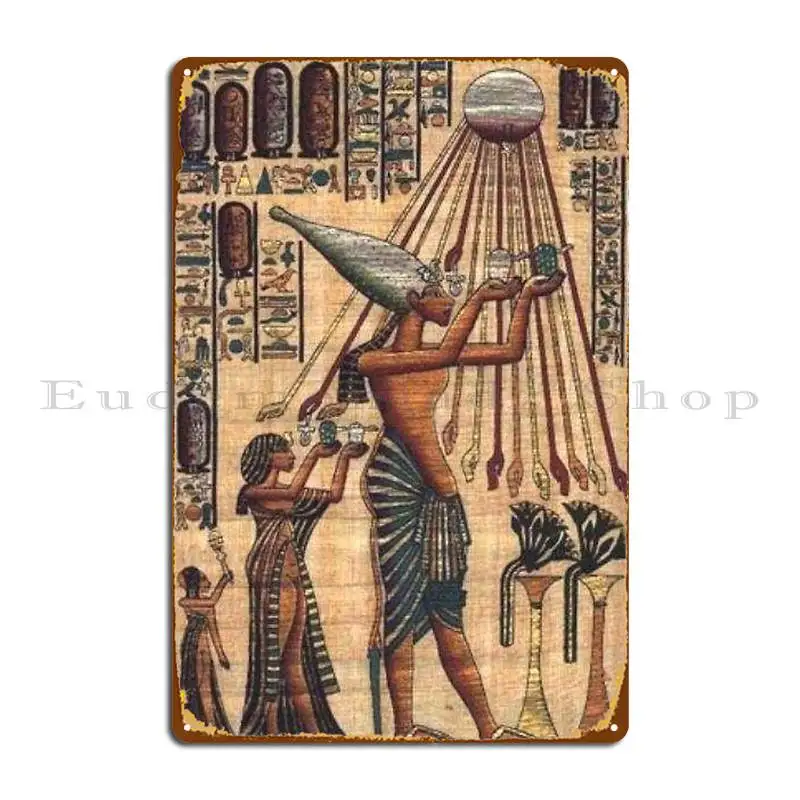 Металлический плакат в фараонном стиле, Настенный декор для кинотеатра, индивидуальный кухонный винтажный жестяной плакат