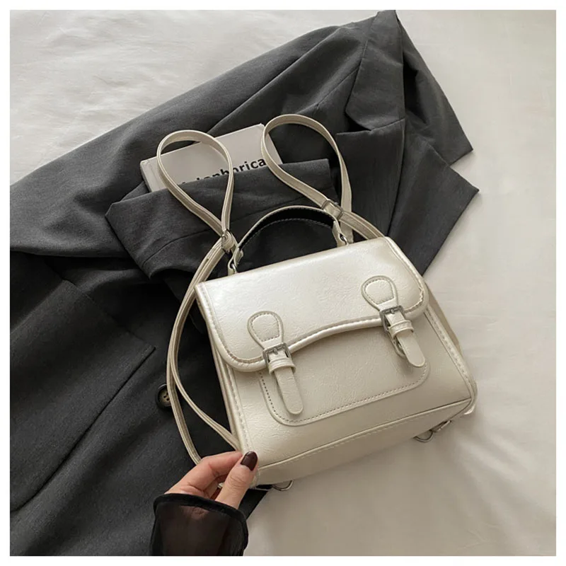 2025 новая женская водонепроницаемая сумка из искусственной кожи, модная, в студенческом стиле, для путешествий, небольшая портативная сумка на плечо, рюкзак