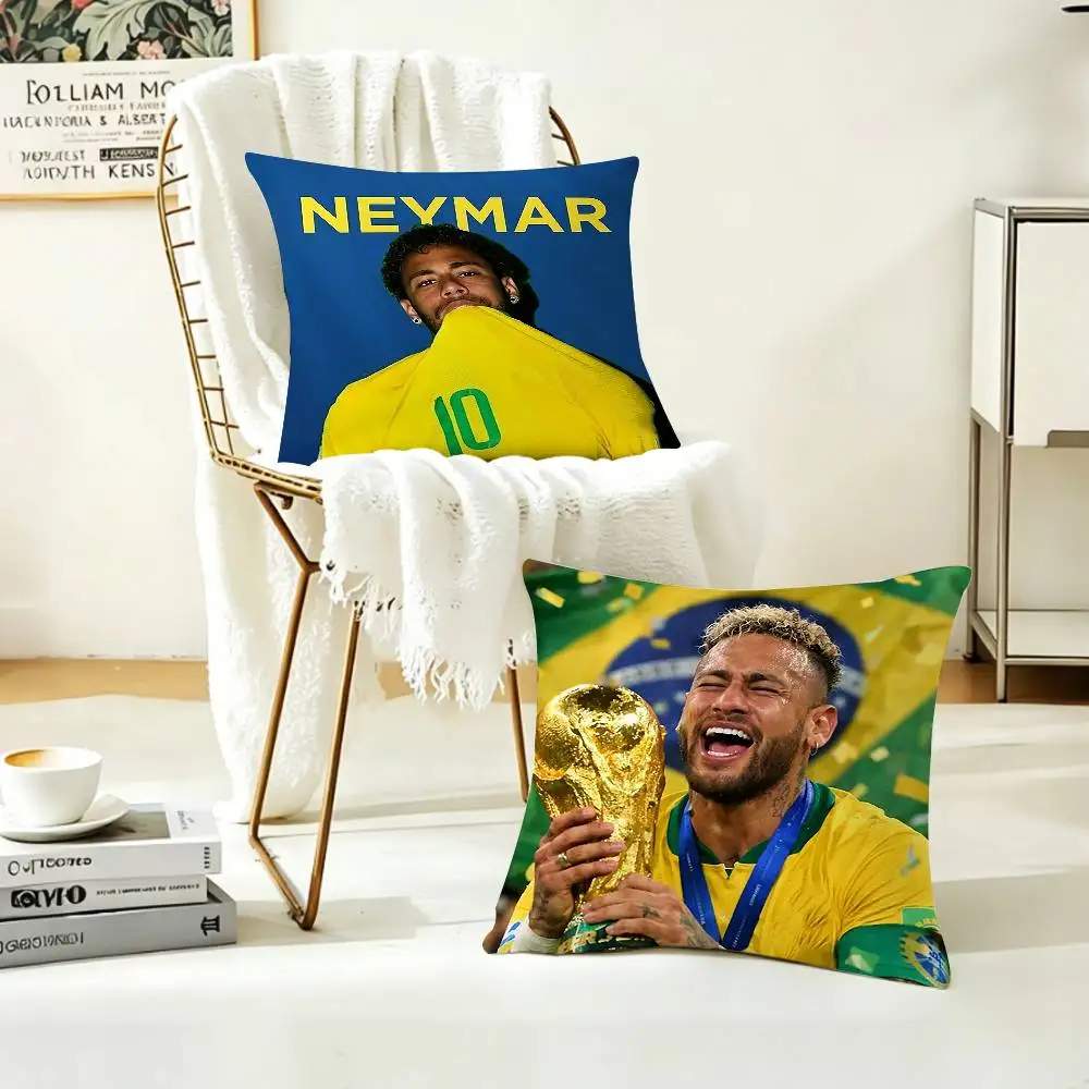 F-Footballer N-neymar J-jr   Pillow Case Pattern Printed Pillowcase For Living Room Sofa Cushion Cover
