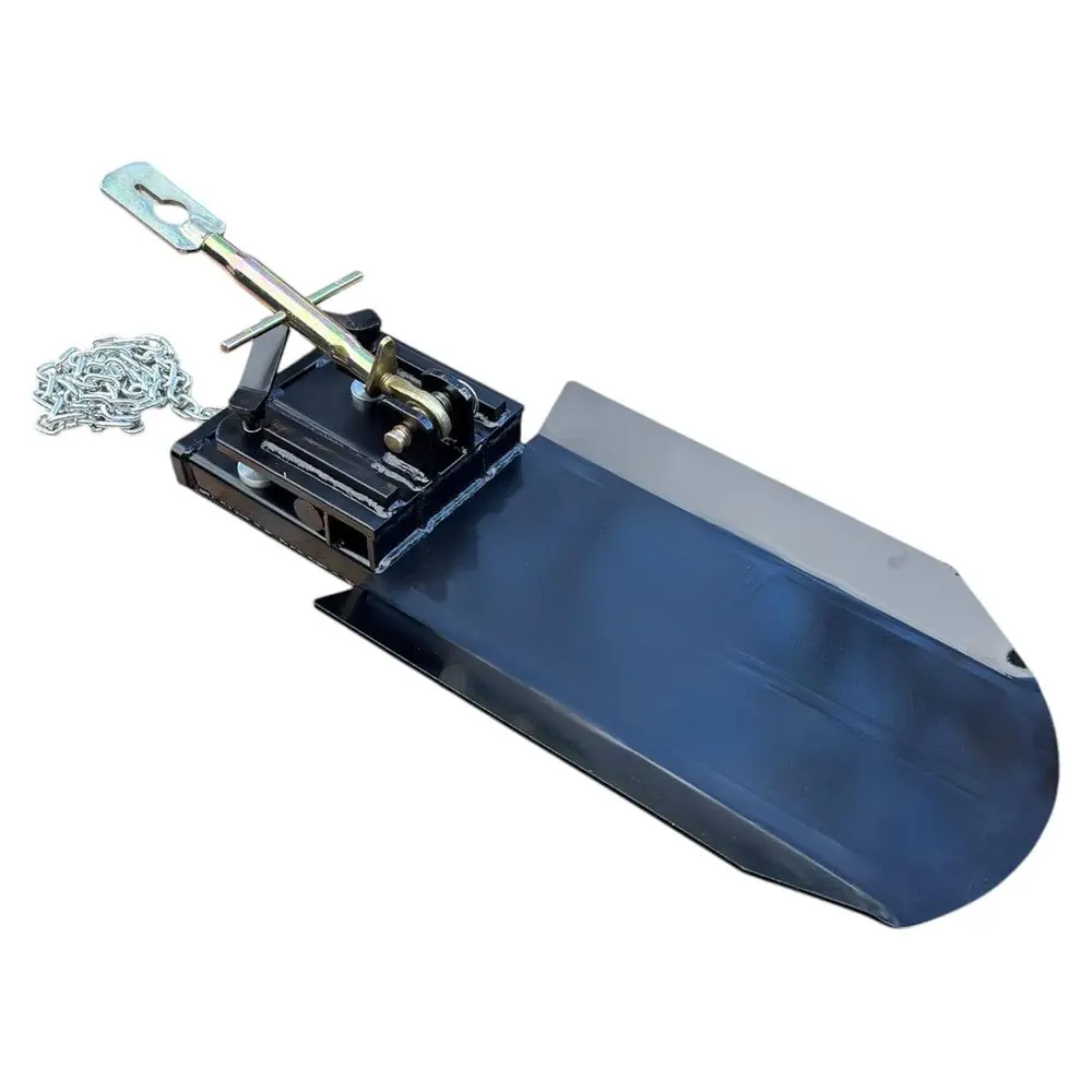 

Sturdy Dual-Function Forks, Bucket Swivel, and Chain with Turnbuckle, Crafted in Black Metal