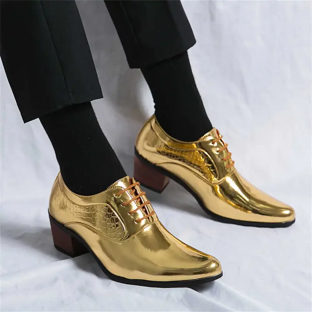 Zapatos de boda bajos para hombre, calzado deportivo de talla grande con aumento de altura, zapatillas planas para vestido de novia, suministros de Cosplay