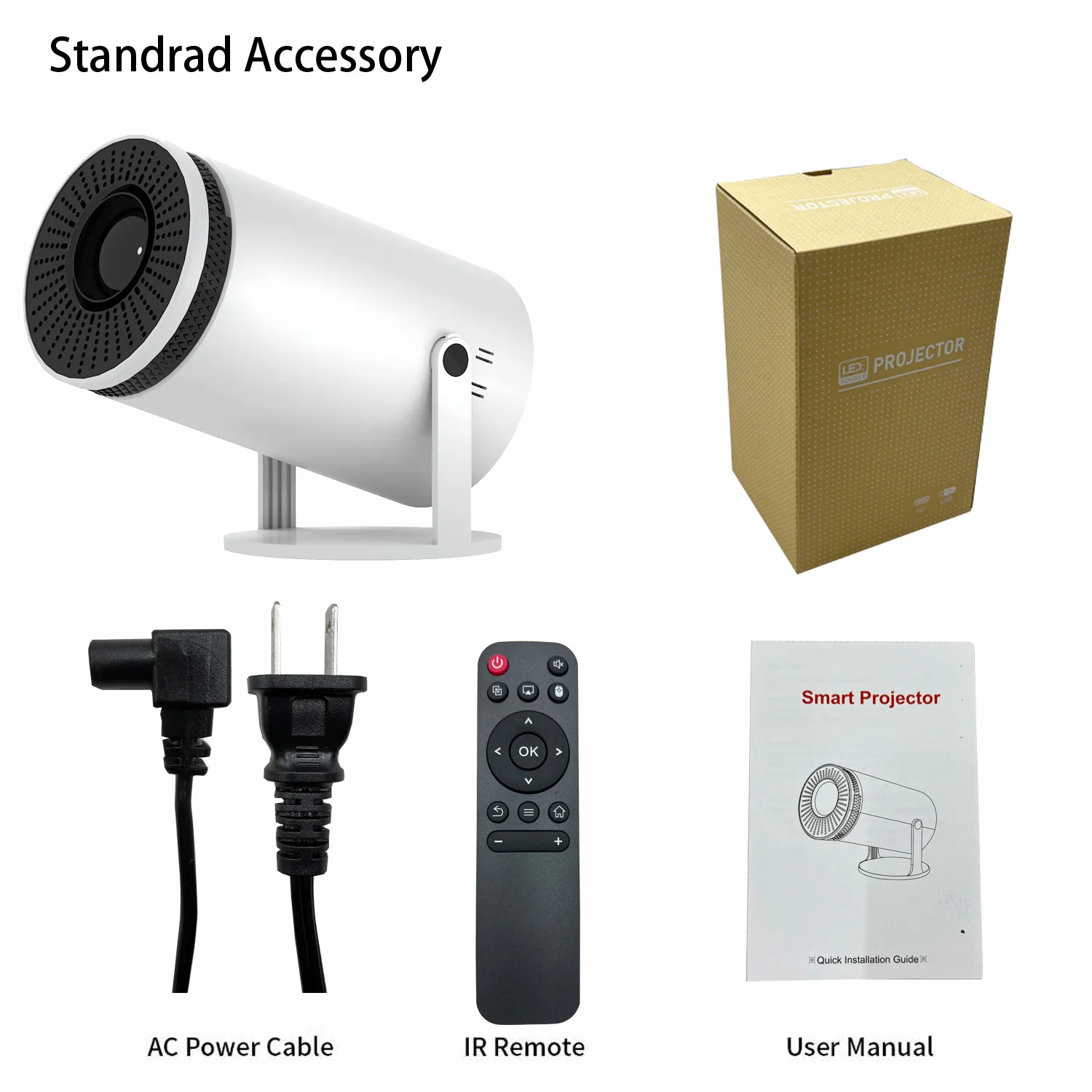 جهاز عرض Y5S مشهور، جهاز عرض عالي الوضوح للاستخدام المنزلي والخارجي، سهل الحمل، اختيار جيد للهدايا