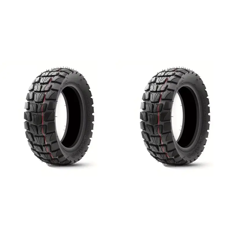 وصول جديد 2X 80/55-6.5 إطار مفرغ للدراجات البخارية الكهربائية ، إطار مطاطي بدون أنابيب 10 بوصة على الطرق الوعرة ، مثالي لعجلة كيك سكوتر