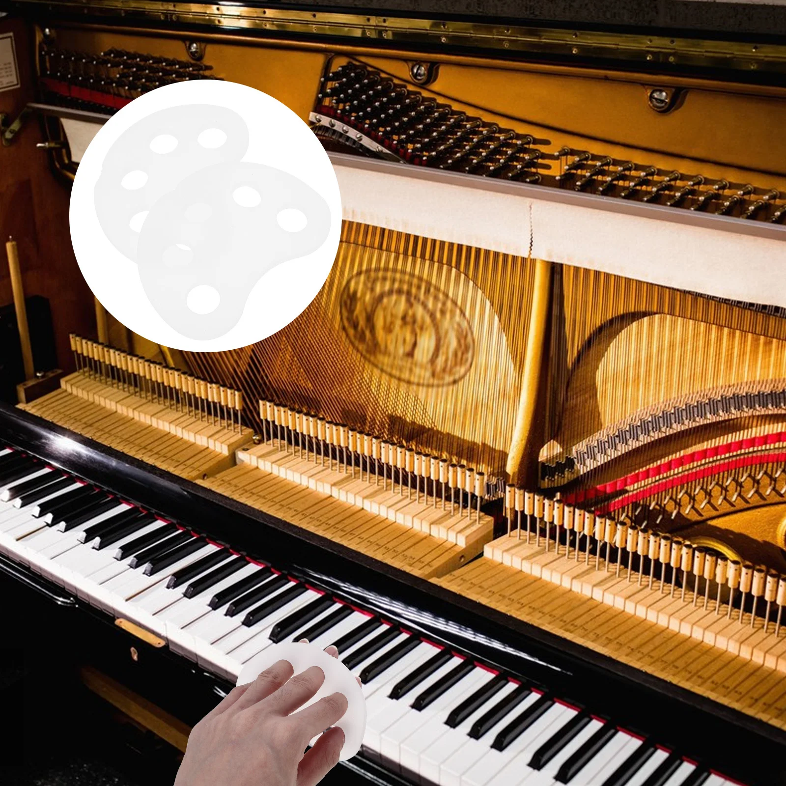 

2pcs Piano Finger Exercisers Durable Portable Finger Training Device For Strength Flexibility Coordination Exercise Piano