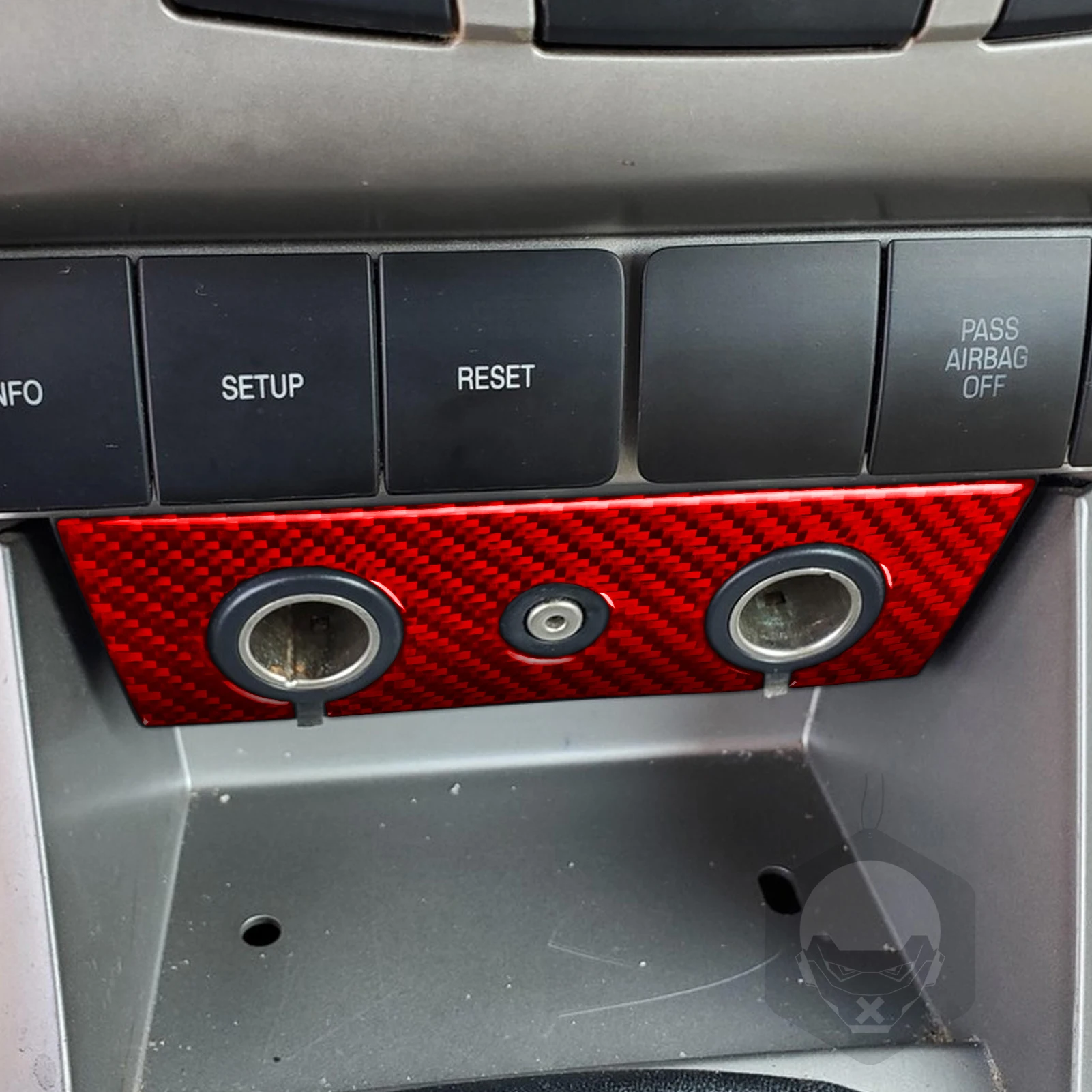 For Ford Focus S SE SES SEL 2008-2011 Central Control Cigarette Lighter Panel Trim Real Soft Carbon Fiber Accessories Sticker