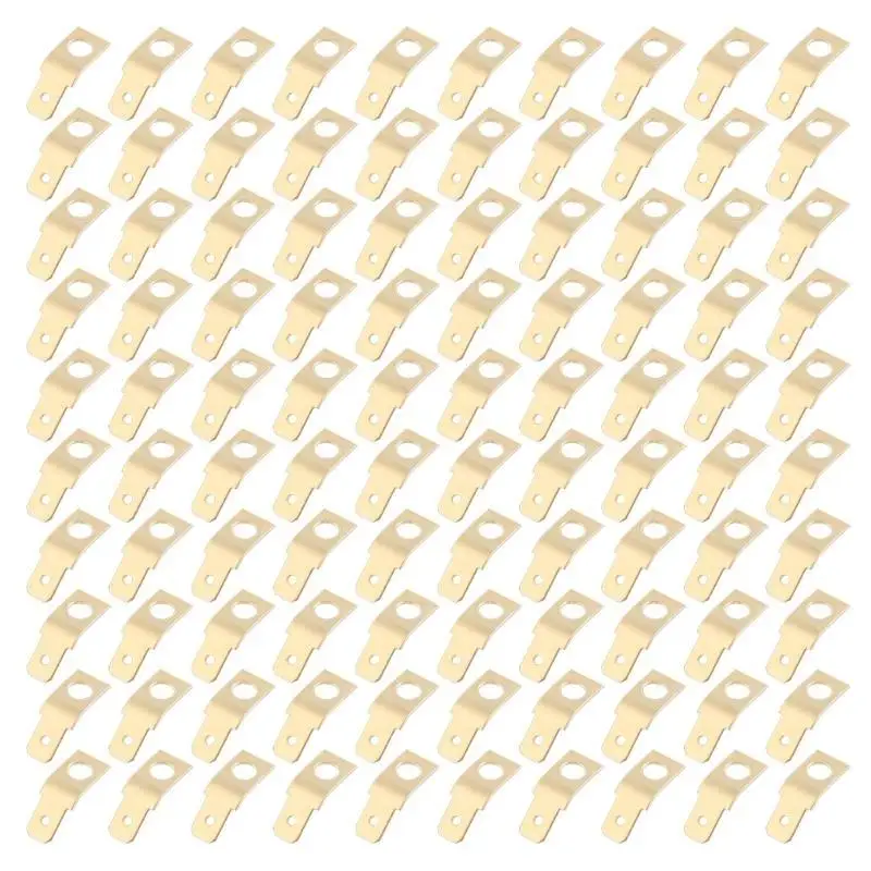 652F المهنية 100 قطعة النحاس قطع الاتصال السريع 1/4 بوصة الذكور البستوني موصل غير معزول موصل مجموعة للاستخدام الكهربائي #5