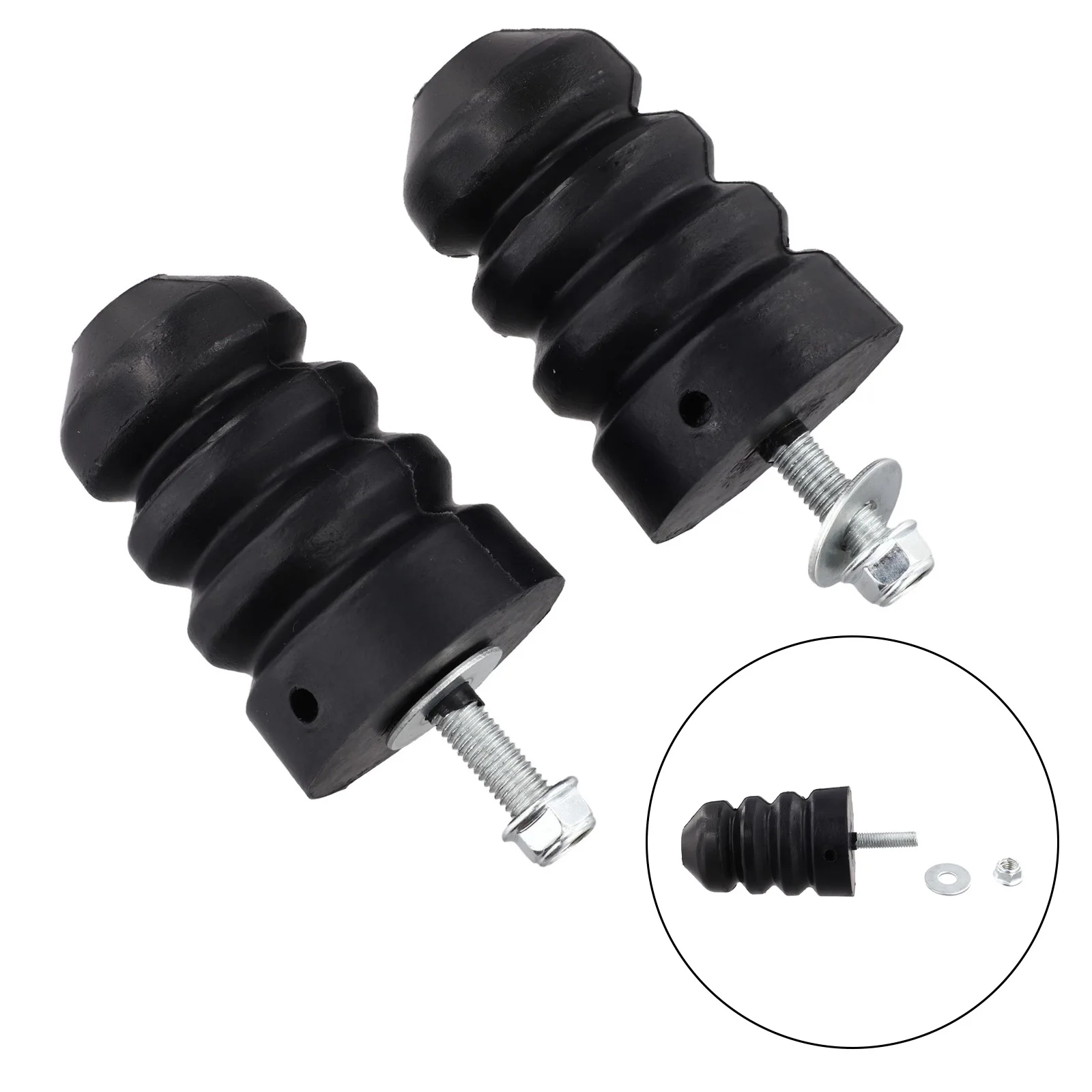 2Pcs Rear  For Leaf Spring Control Arm Bumper Rubber Block For Ford For Excursion Replacemnt Rear Leaf Spring Bumpers