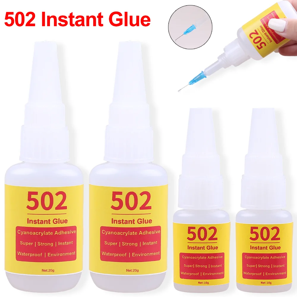 

Professional Instant Glue High Strength Super 502 Extra Strong Epoxy Adhesive Second Cyanoacrylate Craft Acrylic Shoe Needle Tip