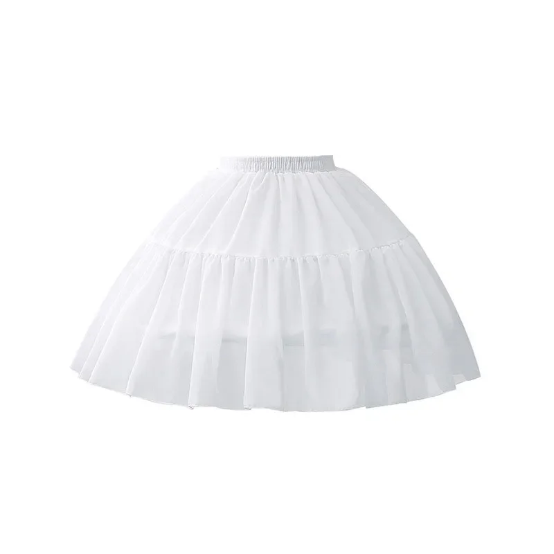 Carmen Slip Liner Cute Cosplay Fish-bone Puffy Short Korea Japan Lolita White Girls Skirts Adjustable Petticoat