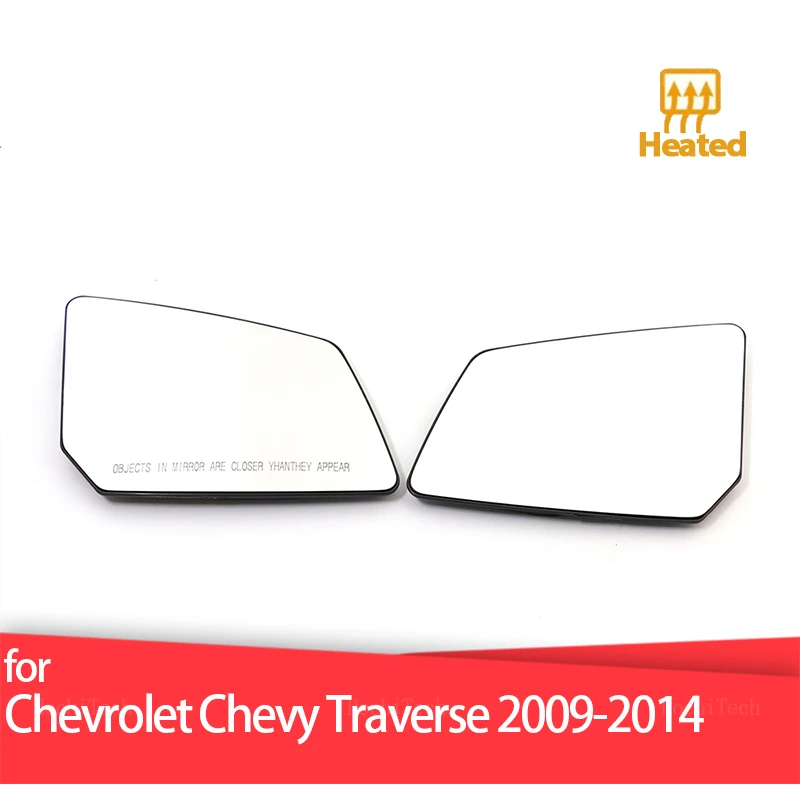 

Left Right Side Heated Mirror Glass LH RH Lens Replacement for Chevrolet Chevy Traverse 2009-2014 Accessories