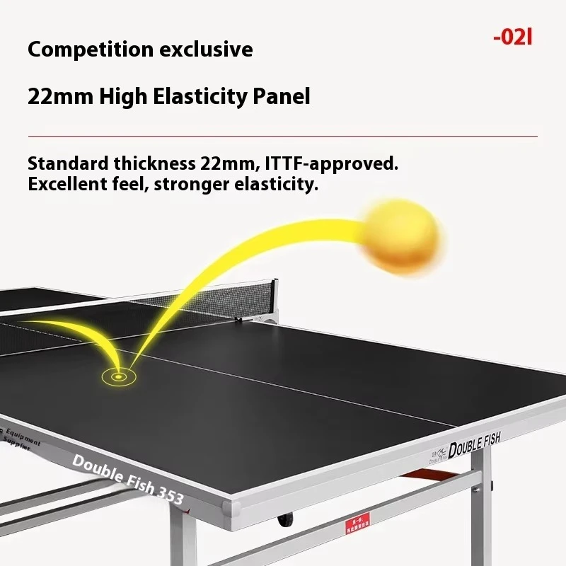 طاولة تنس طاولة قابلة للطي من الدرجة الاحترافية، تصميم داخلي قياسي متنقل للاستخدام المنزلي والمناسبات