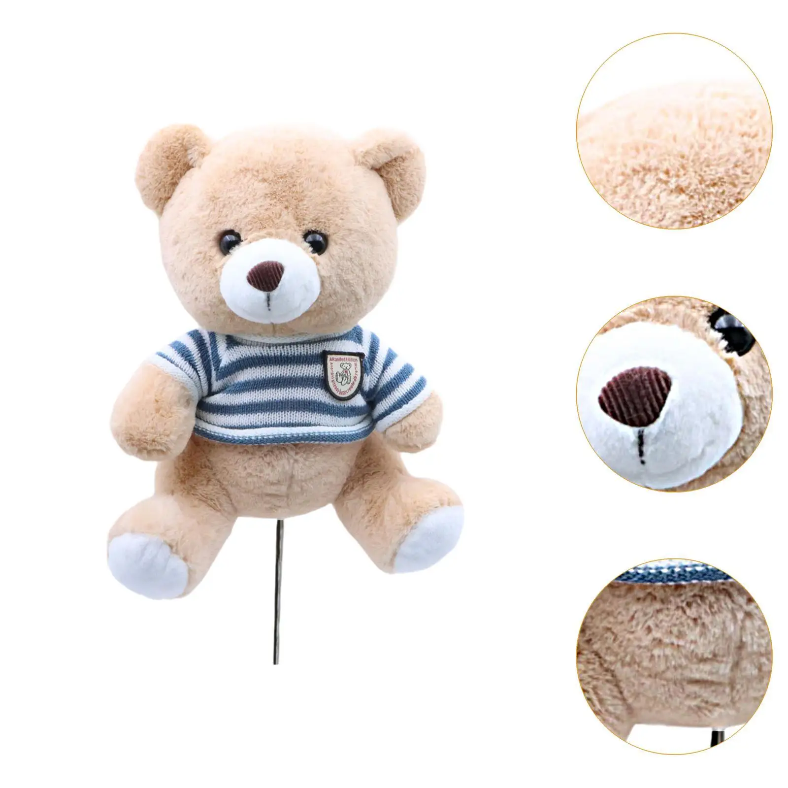 

Plush Bear Wood Club Golf Headcover Animal Protector Sleeve Guard for Women Golfers Golf Accessories Gift Equipment