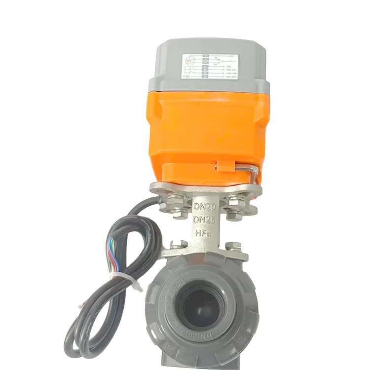 AC/DC Series Brushless Motors Electric Actuators with Ball Valves Accepting Customized Functions