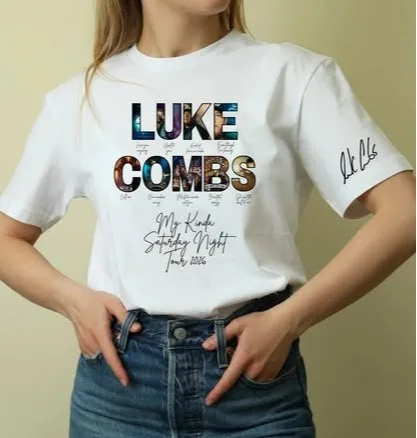 Luke Combs 2026 Merch Tee Unisex T-shirt Men Short Sleeve Tee Causal Tops Clothes Female Y2K Tops