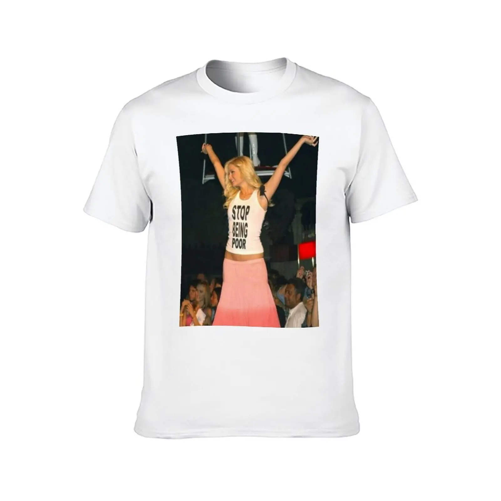 رجل تي شيرت كونه مصمم قميص فقير! قمصان رجالي تي شيرت قطني ثقيل توقف #2