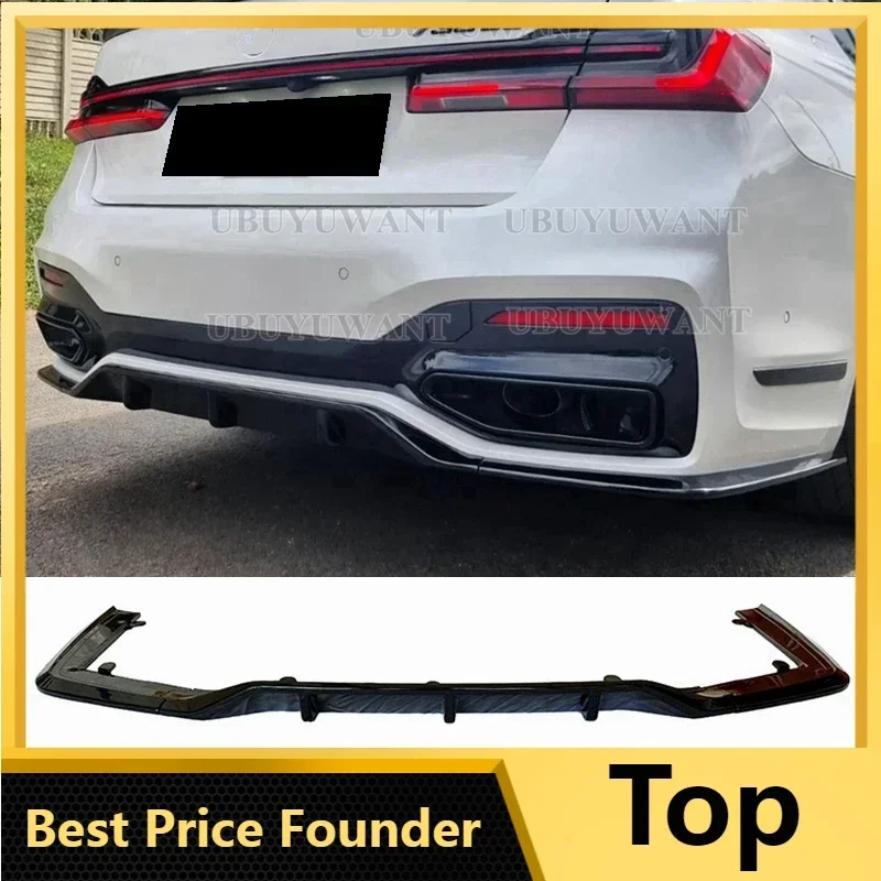 For 7 Series G12 New Products Body Kit Glossy Black Spoiler Front Splitter Lip Rear Bumper Rear Diffuser