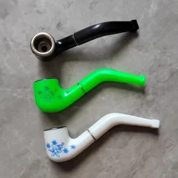 5Pcs Mini Smoking Pipes Resin Creative Tobacco Pipes Smoking Accessories For Beginner