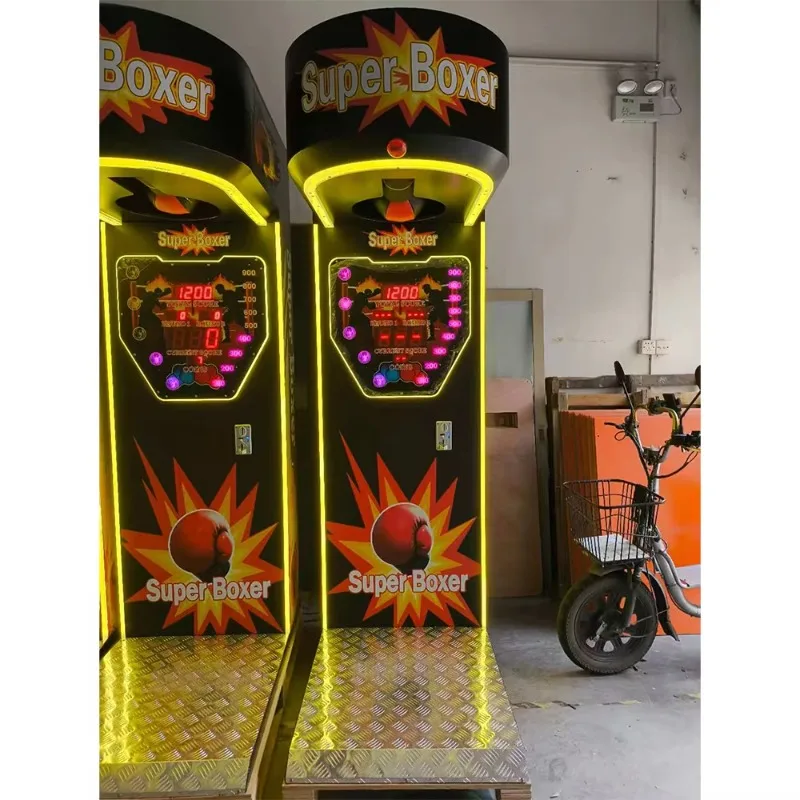 Amusement Ultimate Big Punch Power Coin Operated Boxautomat Electronic Punching Game Hit Arcade Boxer Boxing Machine Customized view 5