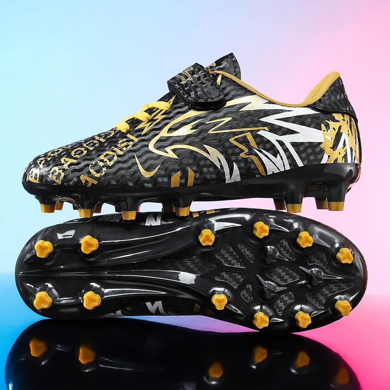 

Kids Football Shoes Outdoor Flat Soccer Cleats Non-slip Football Sneakers Boys Girls Ultralight Futsal Shoes Soccer Spiked Shoes