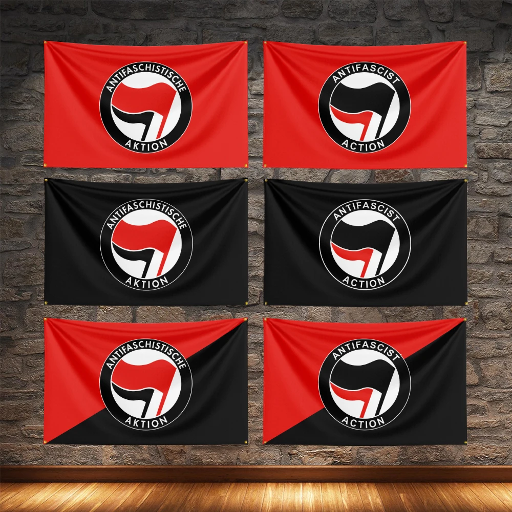 

Antifascist Action Flag For Decor