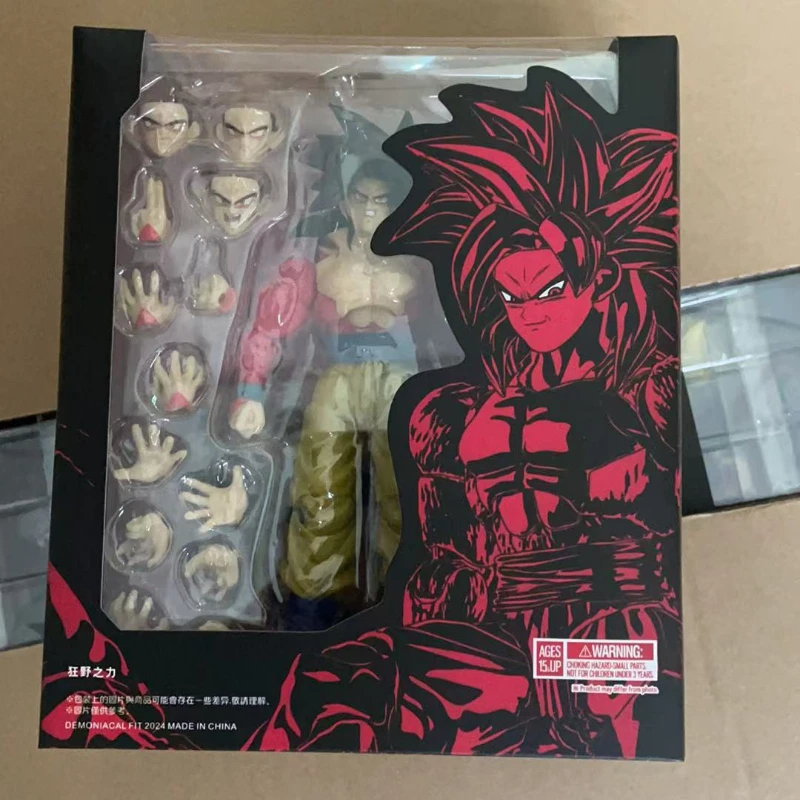 

In Stock Dragon Ball Wild Force Time Patrol Super Saiyan 4 Goku & Vegeta Action Figure Collectible Gift for Boys