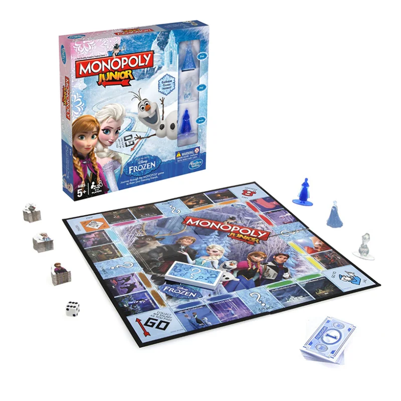 Hasbro Monopoly Games for Kids Frozen2 Elsa Anna Board Games for Party Educational Table Game Kid Toys for Children Gifts