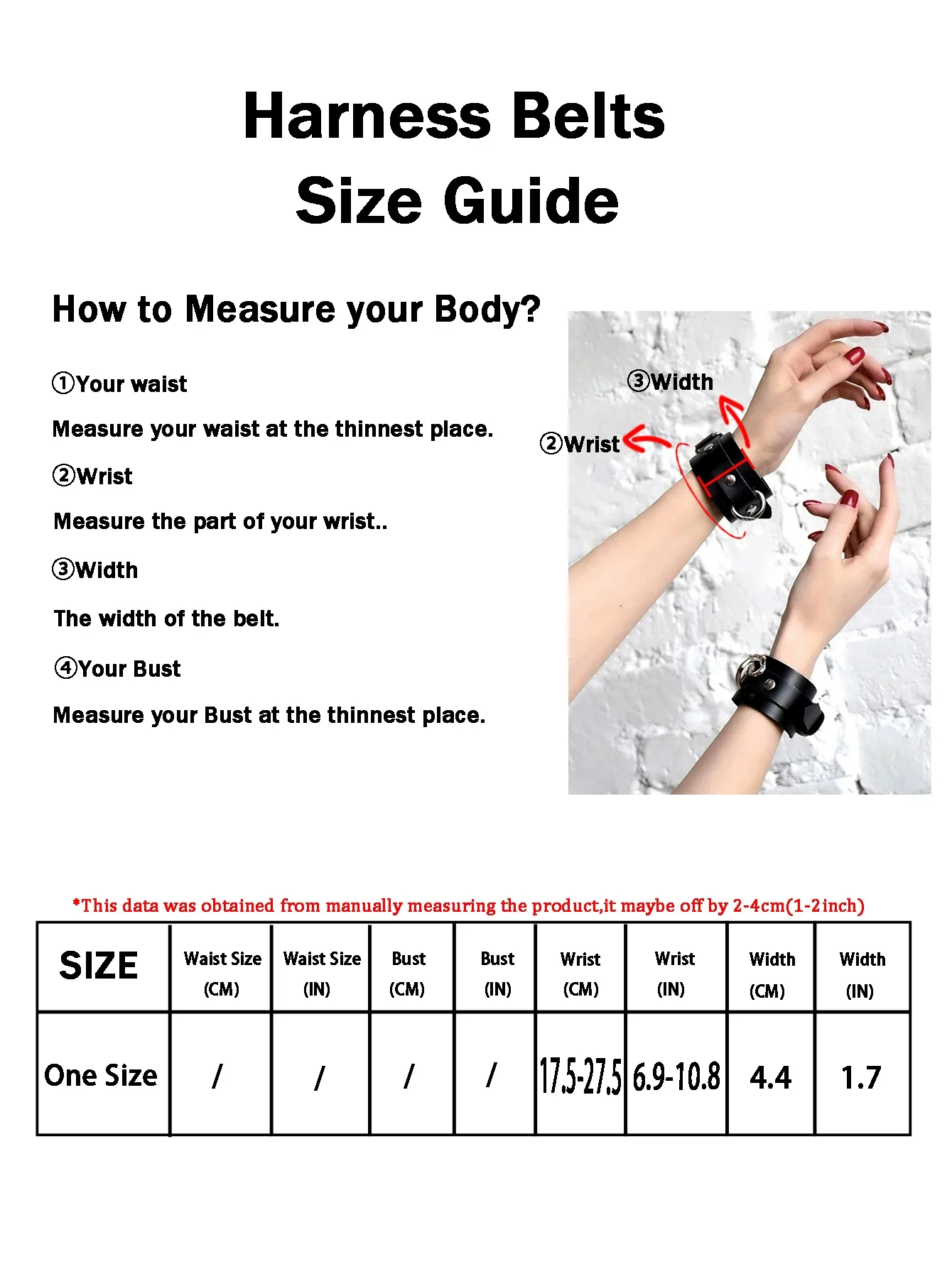 Gothic-style PU Includes A Ring Collar Chest Harness Adjustable Belt and Handcuffs Sexy Lingerie Costume view 6