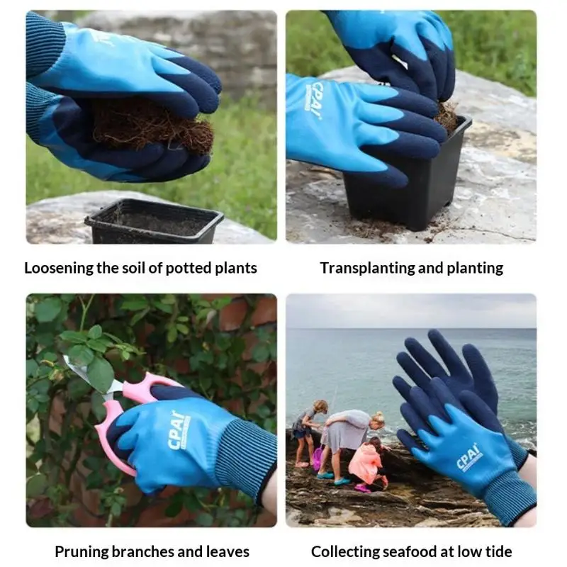 Waterproof Anti Puncture Anti Stab Gardening Gloves 1 Pair Protective Gear For Garden Workers Flower Arrangers