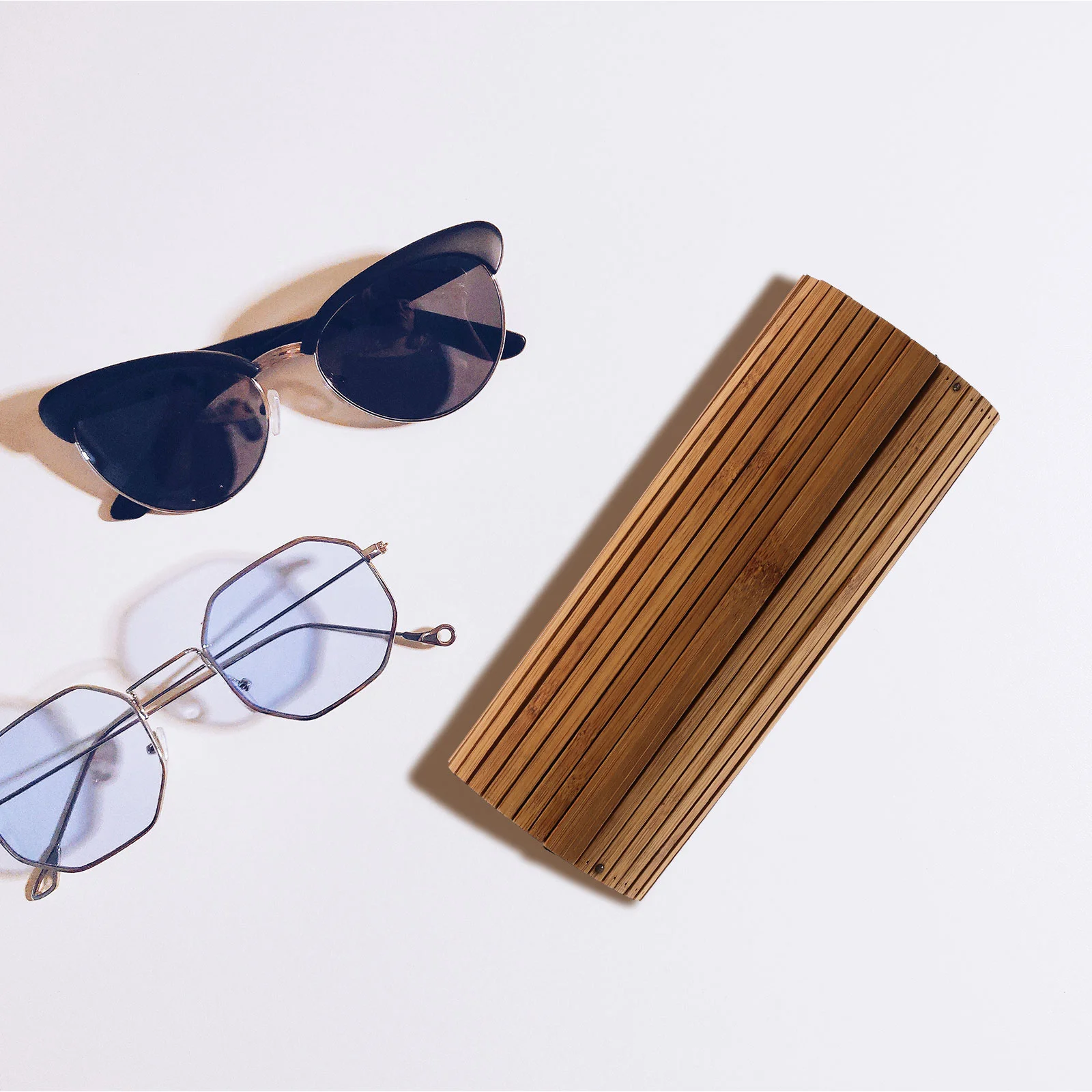 Glasses Case Sunglasses Storage Eyeglass Men Spectacle Velvet Bamboo Sunglasses' Container Man