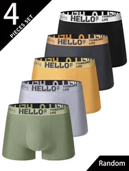 4Pcs Men Underwear Men's Boxers Sexy Underpants Comfortable Breathable Fashion Boys' Panties Underwear Boxershorts Men